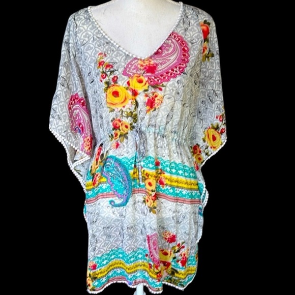 Mushka by Sienna Rose Sublimation Print swimsuit, cover-up large - Picture 1 of 9